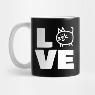 Love Chonk Cat Animals Mug